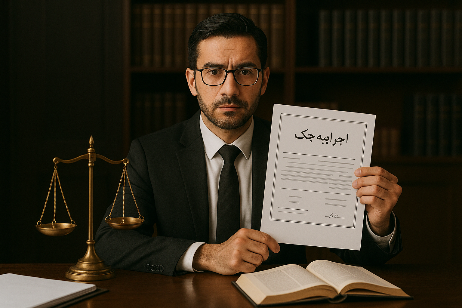 تصویر مرتبط با صدور اجراییه چک و توقیف اموال